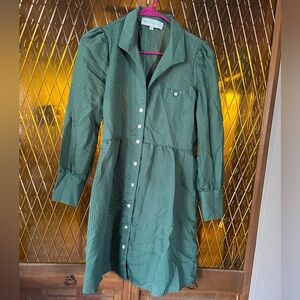 Tuckernuck Forest Green Long Sleeve Dress